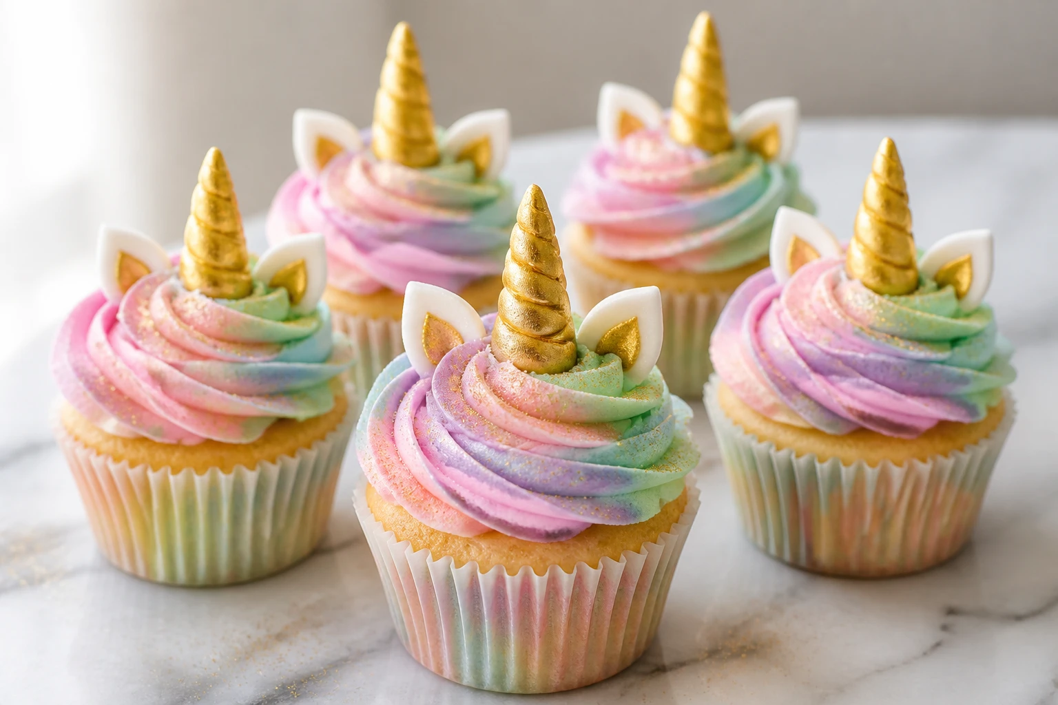 Recette cupcake licorne : guide complet pâte, glaçage et déco
