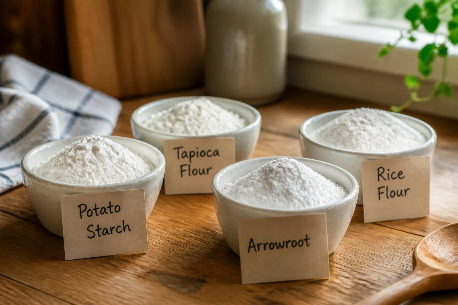 Remplacer la fécule de maïs : substituts et dosages par usage